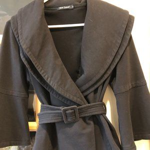 Belted black jacket